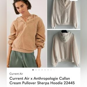 Anthropologie Tan Women's Teddy Bear hoodie